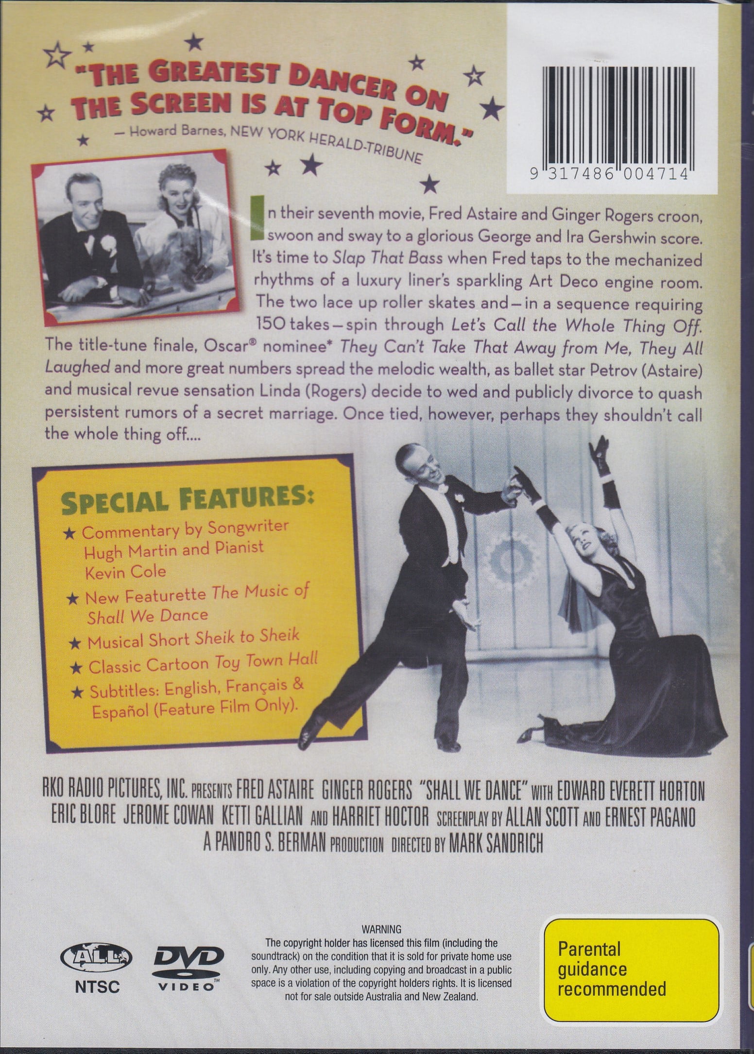 Shall　Classics　We　Astaire　Dance　Fred　DVD　Film