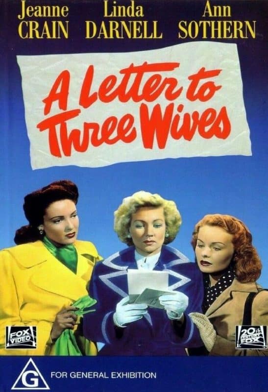 A Letter to Three Wives - Jeanne Crain DVD - Film Classics